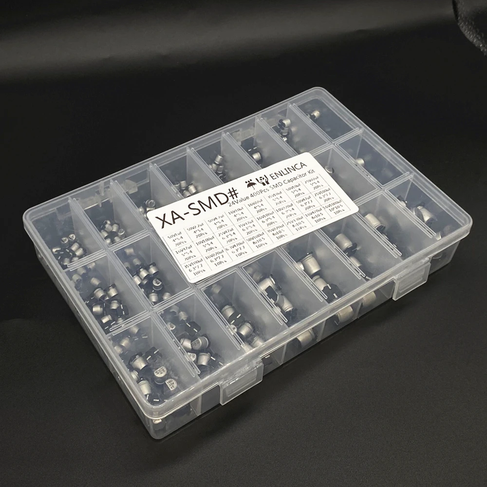 1uF-1000uF 24 Werte Assorted Kit Elektrolytkondensator SMD (400 Stück) – Bild 2