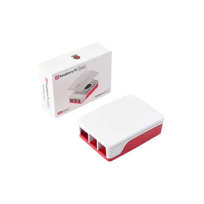 Raspberry Pi 5 Gehäuse Rot-Weiß ABS-Gehäuse Aktive Kühlung – Bild 5