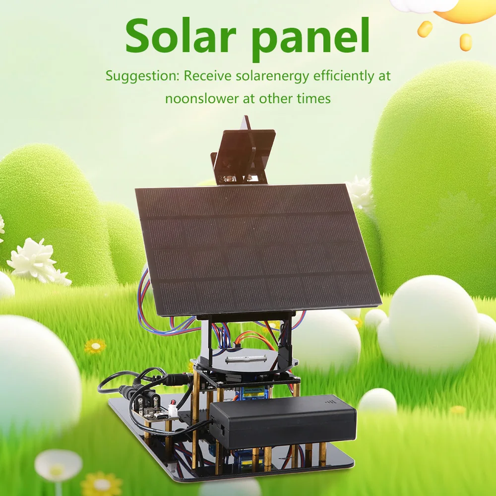 KUONGSHUN Lernset für Kinder ab 8 Jahren, intelligentes Solar-Tracker-System, Tracking-Starter-Kit für Arduino