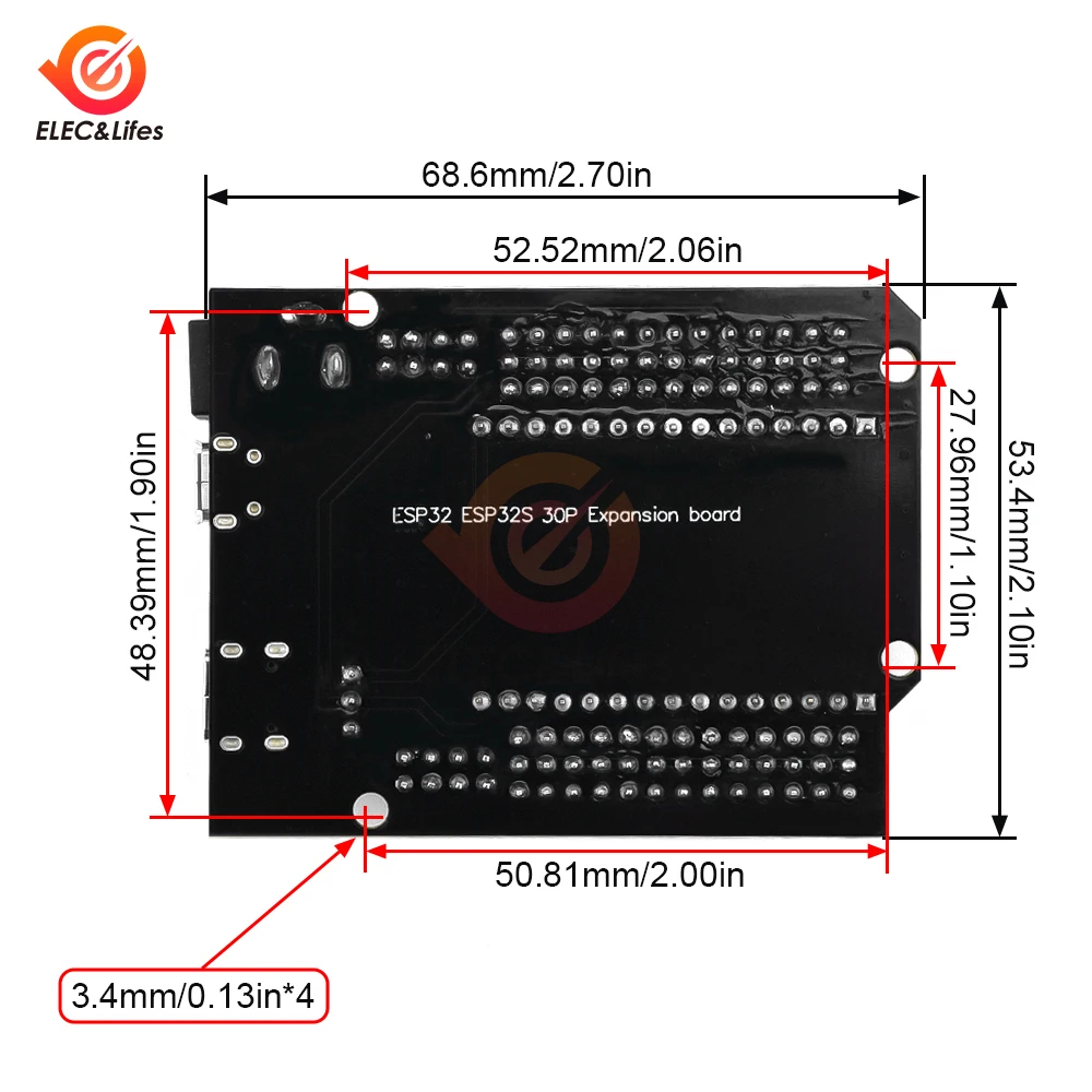 ESP32-32S Expansion Development Board 30P DEVKIT V1 Power Board Modul – Bild 6