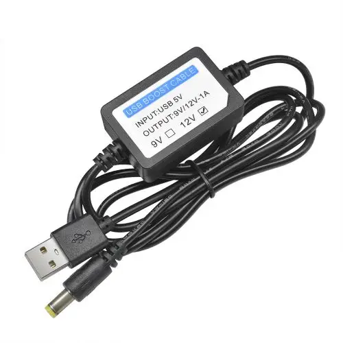 DC-DC 5V auf 9V 12V 1A Step Up USB Boost Kabel Booster Konverter Adapter USB DC Kabel Stecker Netzteil