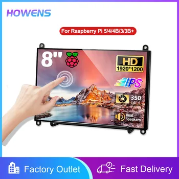8 Zoll Raspberry Pi Touch-Monitor 1920x1200 Externes IPS-Display für Raspberry Pi 5/4/3/2/B/B+ Jetson Nano