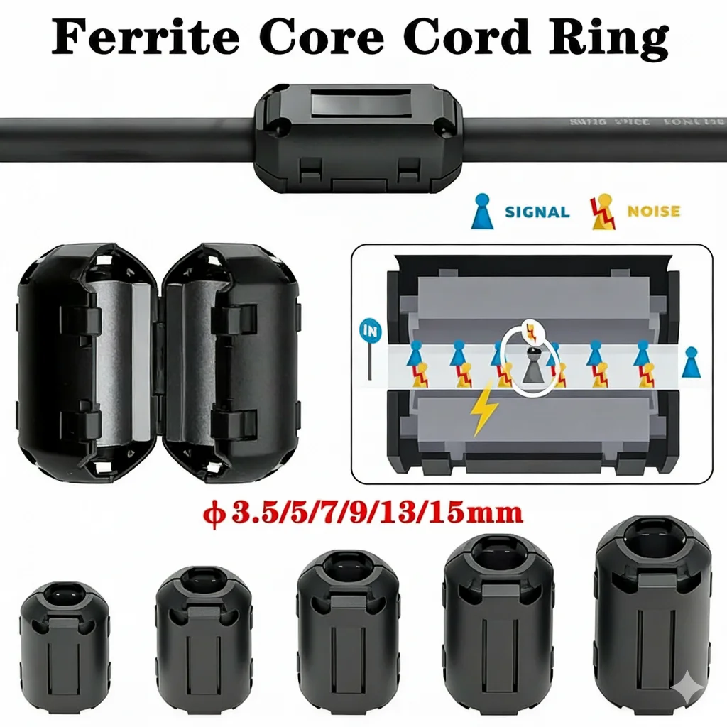 Clip-on Ferritkern-Ringfilter (2 Stück) – Bild 6