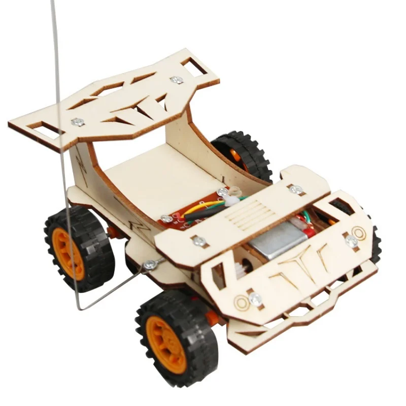 DIY Holz-Fernsteuerungsauto Holz-Allradantrieb-Rennwagen – Bild 6