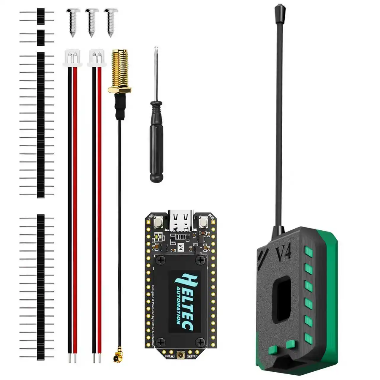 Heltec V4 Meshtastic WiFi LoRa 32 Dev-Board-Gehäuse-Set, weiche – Bild 5