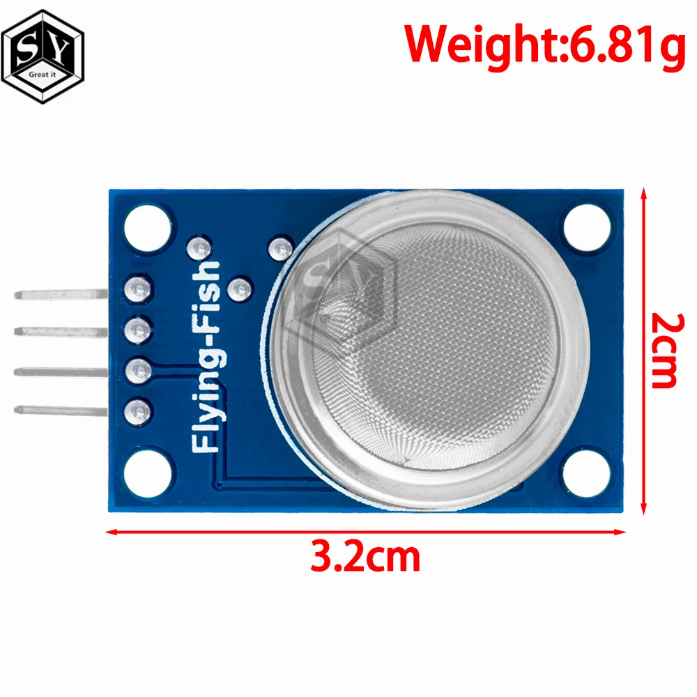 Gasdetektionssensor-Modul MQ-2 MQ-3 MQ-4 MQ-5 MQ-6 MQ-7 MQ-8 MQ-9 – Bild 3