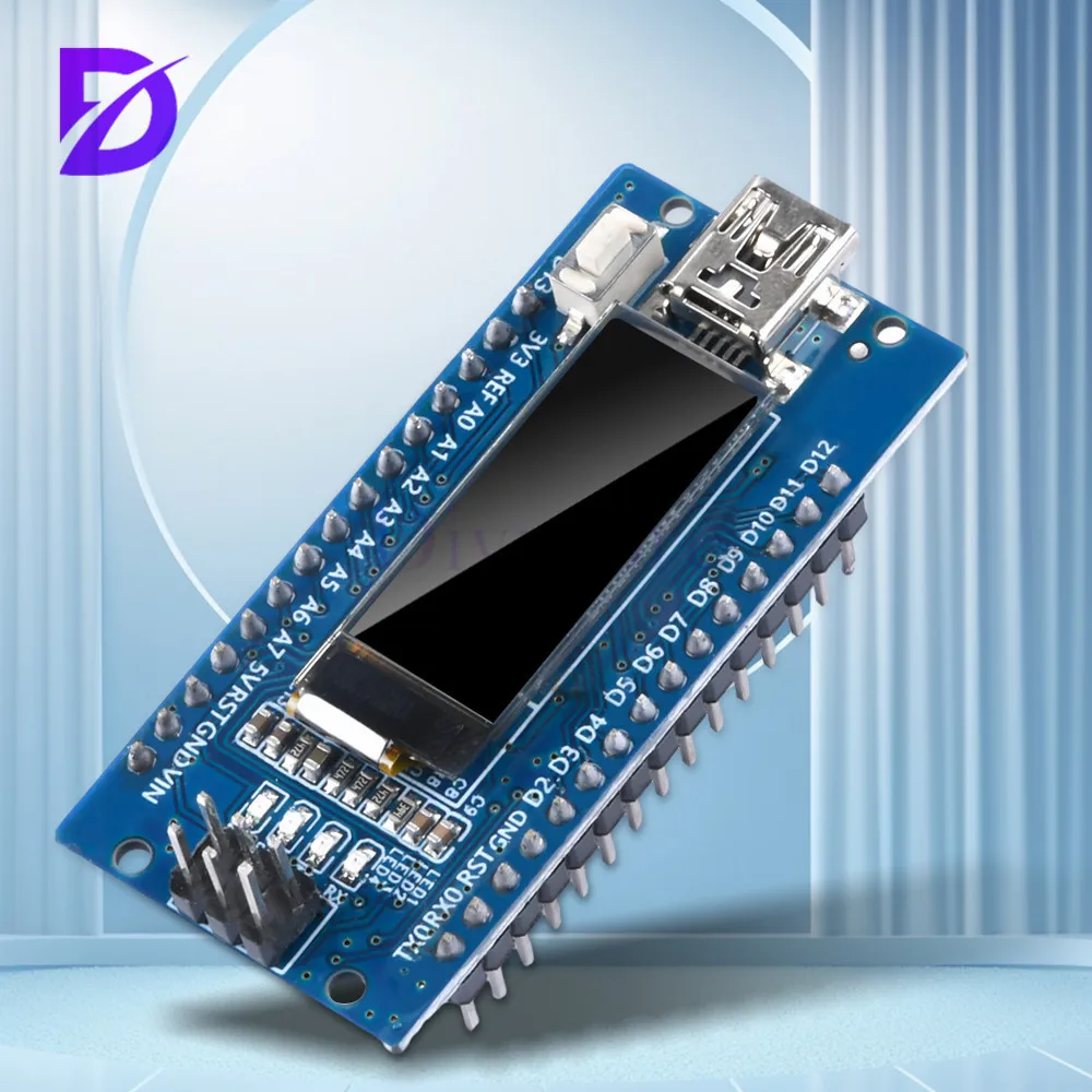 V2.1 atmega328p ch340c eingebautes 3,0 "oled display 0.91x32 auflösung ssd1306 iic i2c kompatibel für arduino