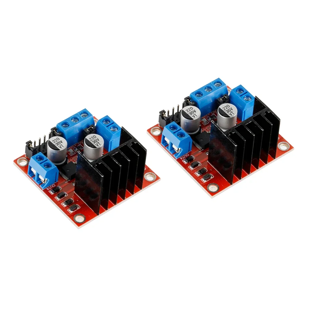 L298N Motor-Treiber-Steuerplatine L298 Modul für Arduino Dual H-Bridge – Bild 3