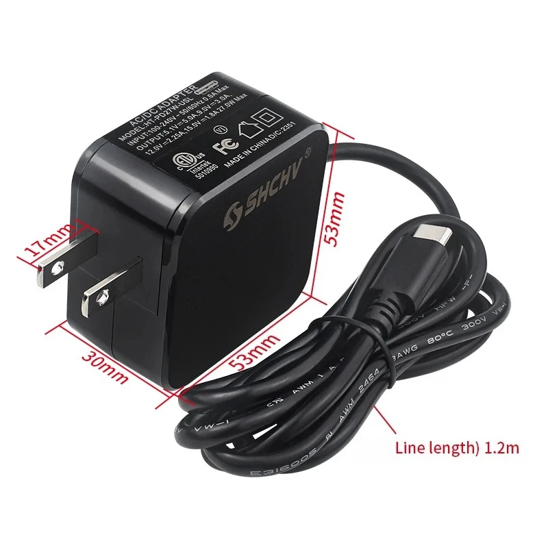 Raspberry Pi 5 Netzteil PD 27W 5,1V 5A USB Typ-C Stromadapter EU US UK – Bild 2