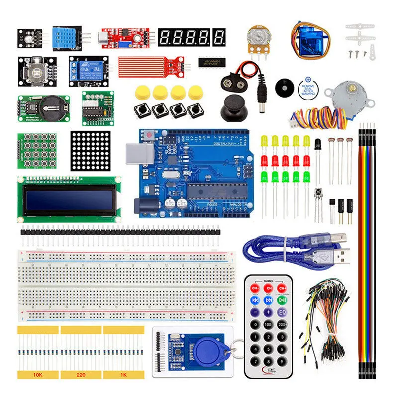 Uno R3 Lernset Starter-Kit mit Schrittmotor und RFID-Kit, Breadboard – Bild 2