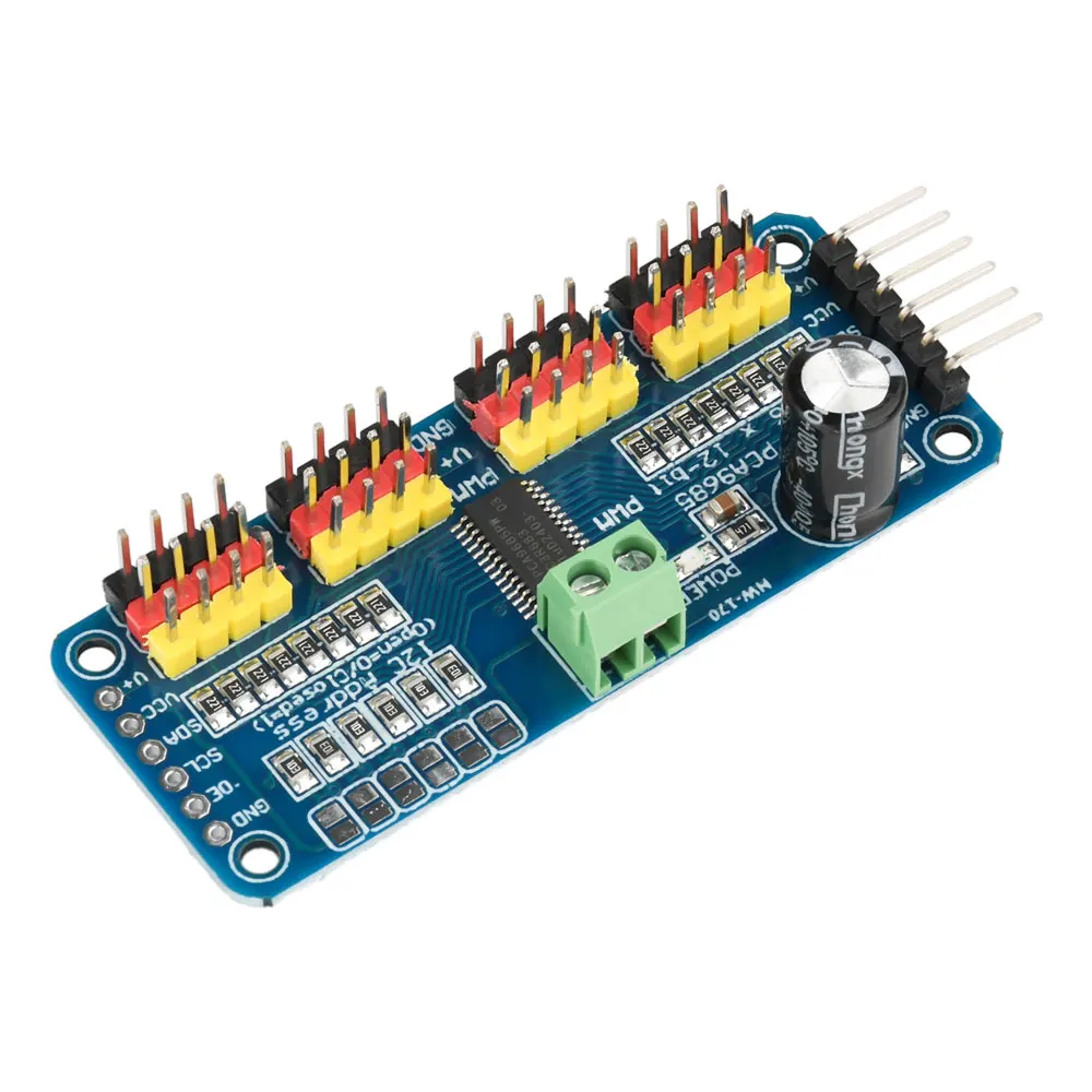 PCA9685 16 Kanal 12-Bit PWM Servo Motor Treiber IIC Modul für Arduino – Bild 4