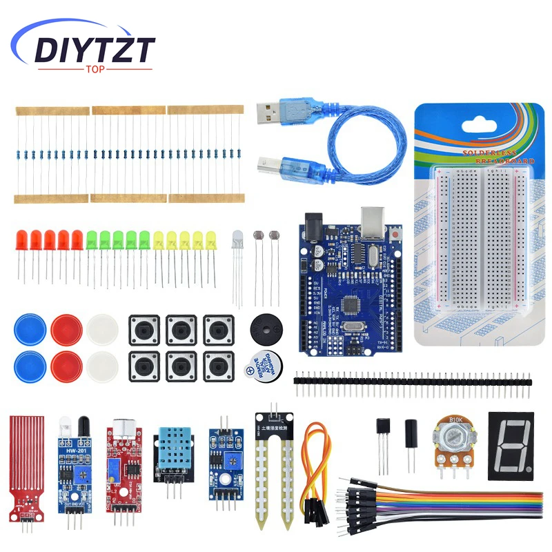 TZTUNO R3 Basic Starter Kit für Arduino DIY Kit DHT11 / Breadboard – Bild 3
