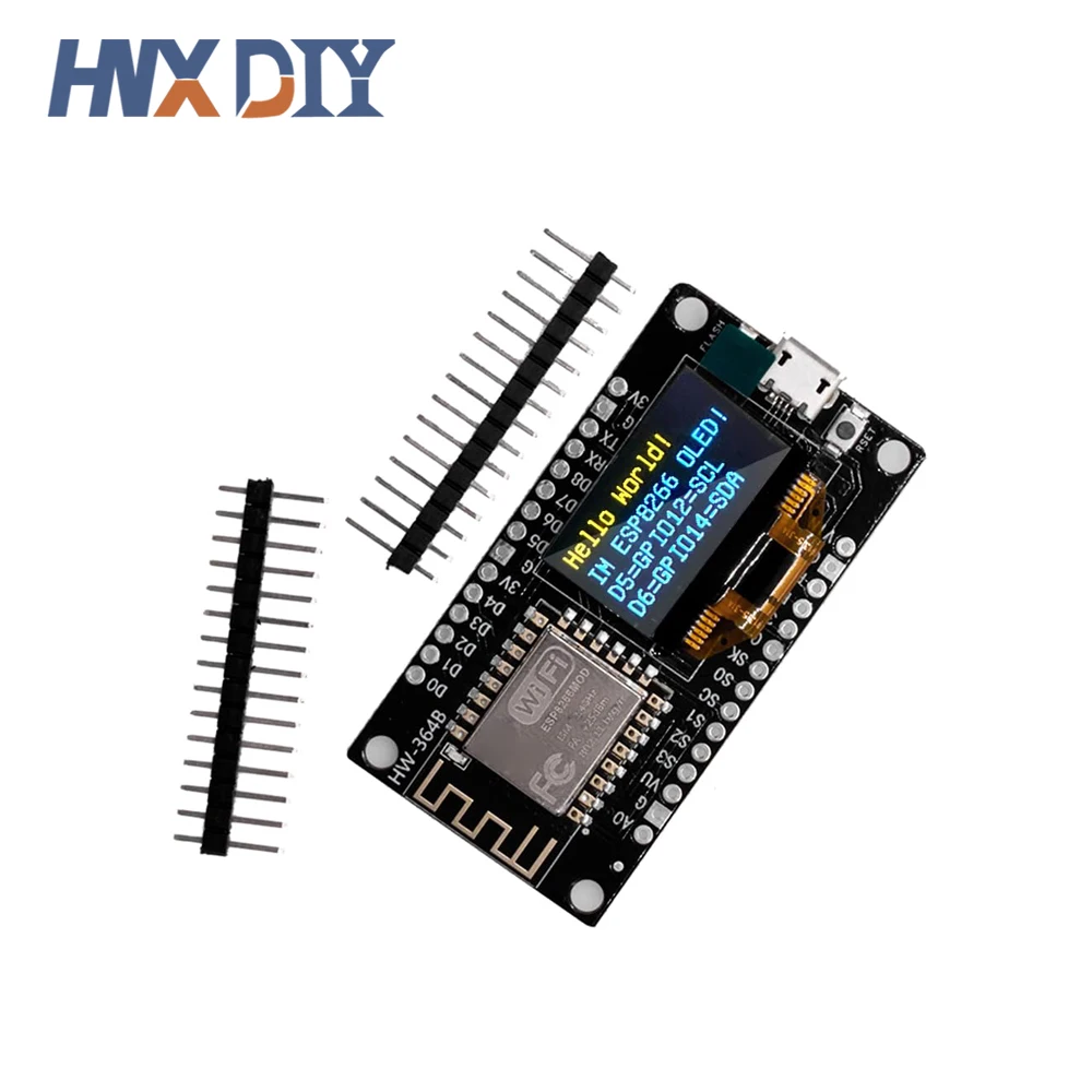 Nodemcu esp8266 v3 Entwicklungs board mit 0,96 Zoll oled Display ch340 – Bild 3