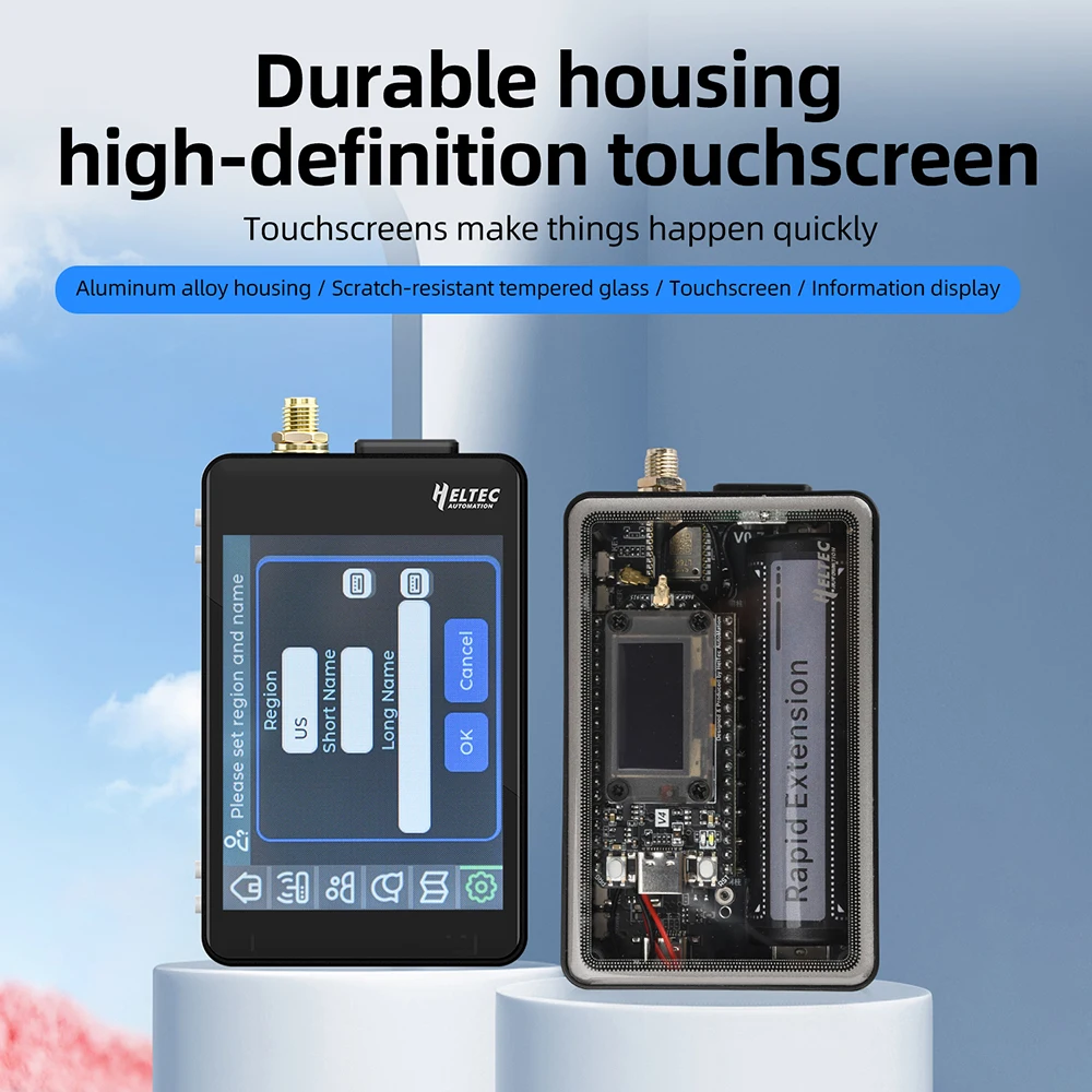 Meshtastic Heltec V4 WiFi LoRa 32 Erweiterungskit Glas/Touchscreen – Bild 2