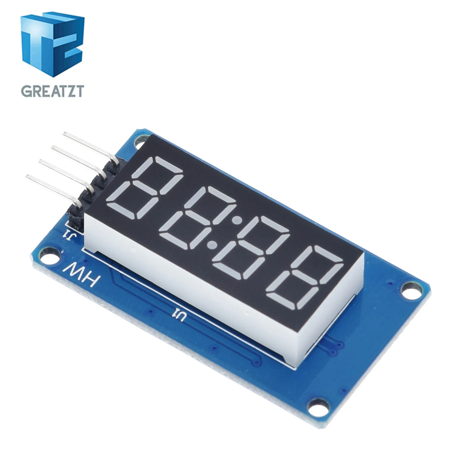TM1637 LED-Anzeigemodul für Arduino 7 Segment 4 Bits 0,36 Zoll Uhr RED – Bild 4