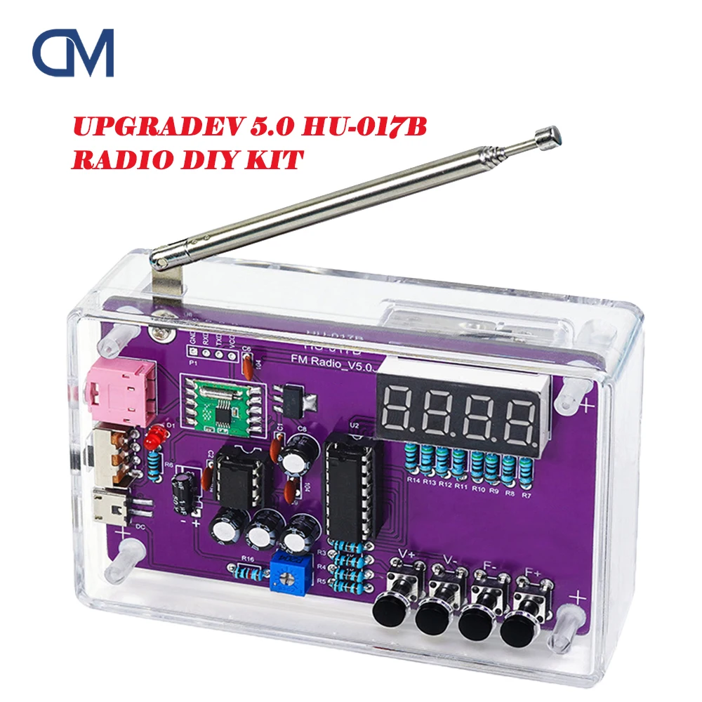 DIY FM Radio Elektronische Kit 87-108 MHz Einstellbare Frequenz Digital Display Löten Projekt Praxis Solder