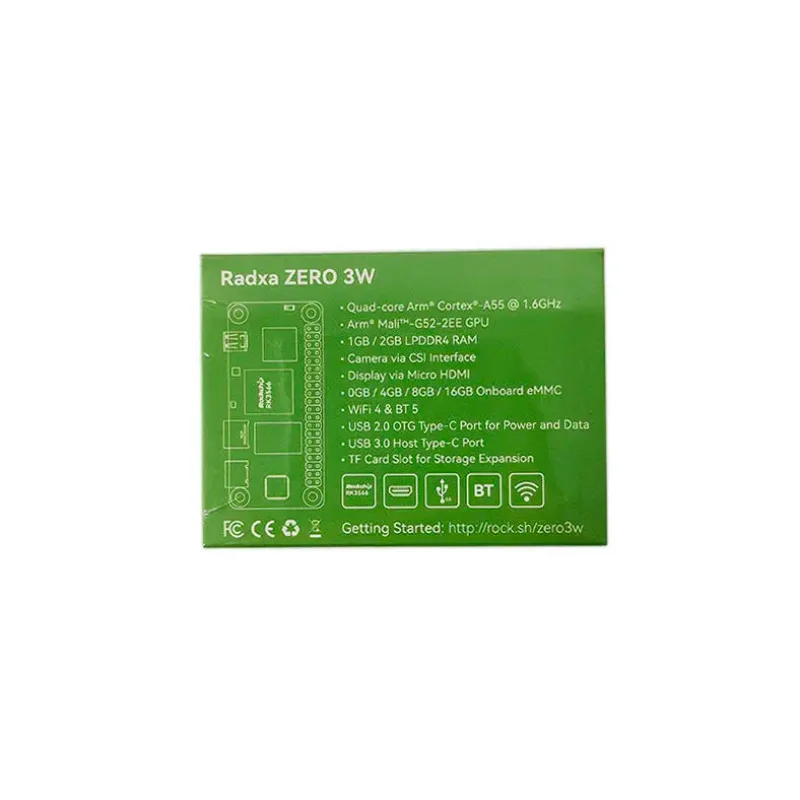 RADXA ZERO 3W 4GB/4GB 32GB EMMC Rockchip RK3566 – Bild 5