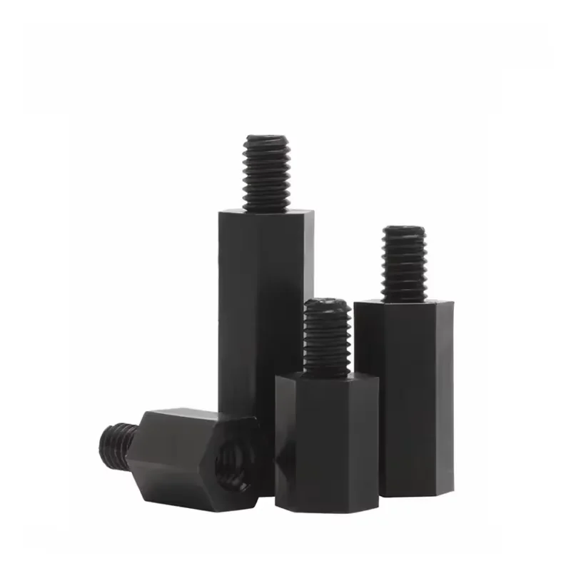 M2 M2.5 M3 M4 Nylon-Abstandshalter Schwarz Sechskant Stecker – Bild 5