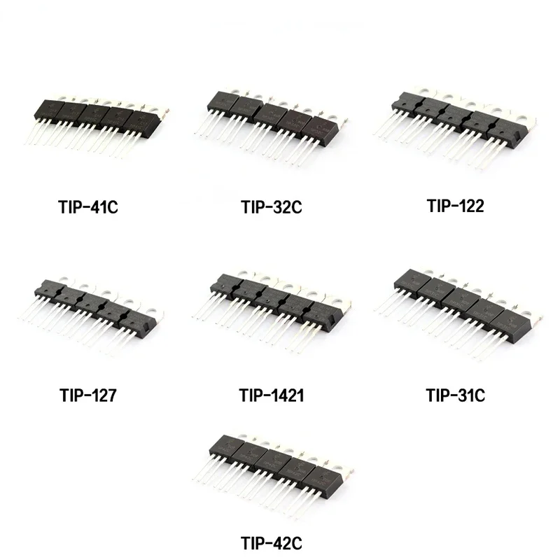 Transistor Kit TIP31C TIP32C TIP41C TIP42C TIP122 TIP127 (35 Stück) – Bild 5