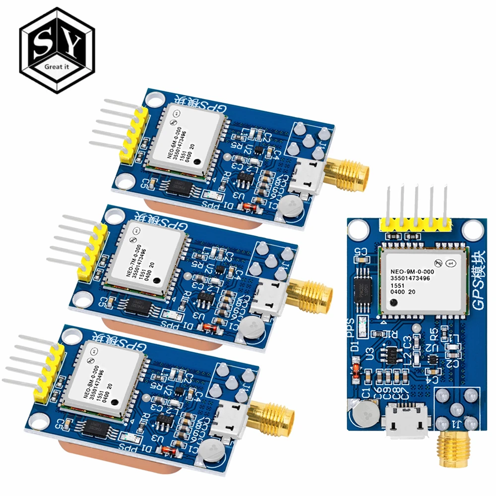 GPS Neo-6m Satellitenpositionierungsmodul Entwicklungsboard NEO-7M 7M NEO-8M NEO-9M für Arduino STM32 C51 51