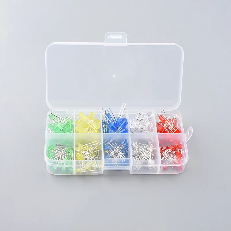 3MM 5MM Leuchtdioden Elektronik-Kit-Box F3 F5 LED-Dioden-Sortiment-Kit – Bild 5