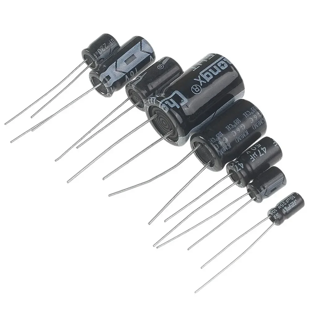 Elektrolytkondensator-Sortiment-Set, 25 Werte, 1μF-2200μF (125 Stück) – Bild 3