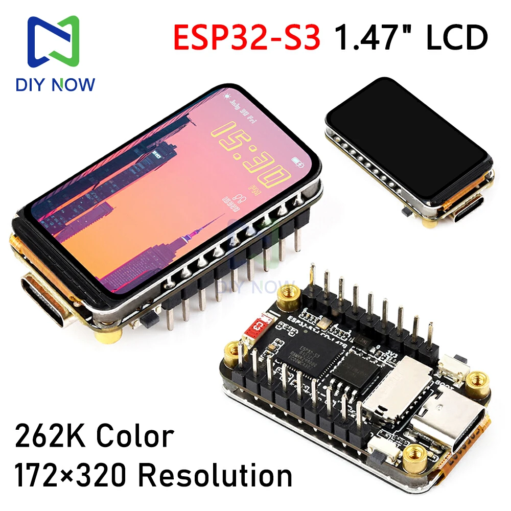 ESP32-S3 Entwicklungsboard mit 1,47-Zoll IPS LCD-Bildschirm WiFi – Bild 2