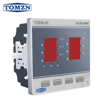 Digitales Multimeter (V-I-Hz) Dreiphasen-Spannung Strom Frequenz Leitung-zu-Leitung-Spannung Genauigkeit 0,5