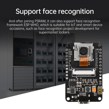 OV5640 ESP32 CAM Kameramodul-Kit Autofokus AF-72mm2,4 GHz WiFi und Bluetooth-kompatible Platine 8 MB PSRAM HD