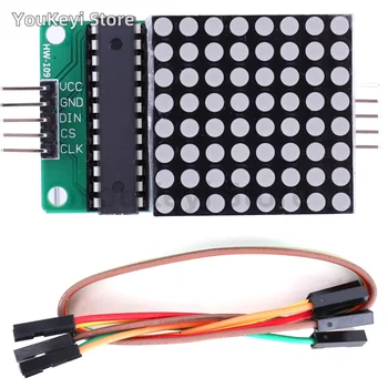 MAX7219 Dot LED Matrix Modul 5V 8x8 MCU LED Display Steuermodul Schnittstellenmodul Single Chip Control LED