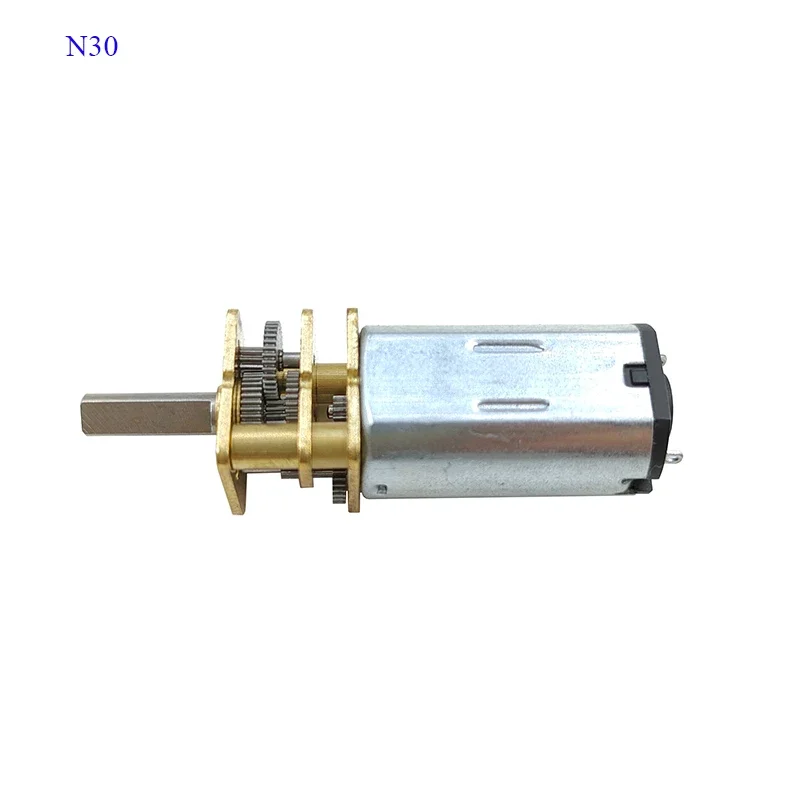 DC 3V/6V/12V N20 N30 Mini Metallgetriebemotor mit gerader – Bild 6