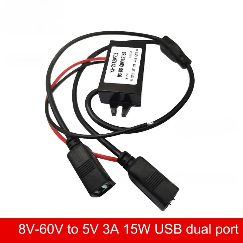 8V-60V zu 5V 3A 15W USB Auto Telefon Schnell Ladung Step Down – Bild 6