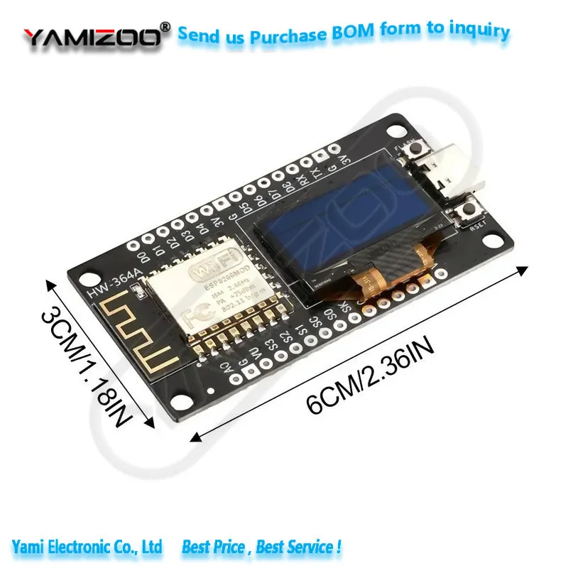 NodeMCU ESP8266 PaPaan Entwicklungsboard mit 0,96 Zoll OLED-Display – Bild 5