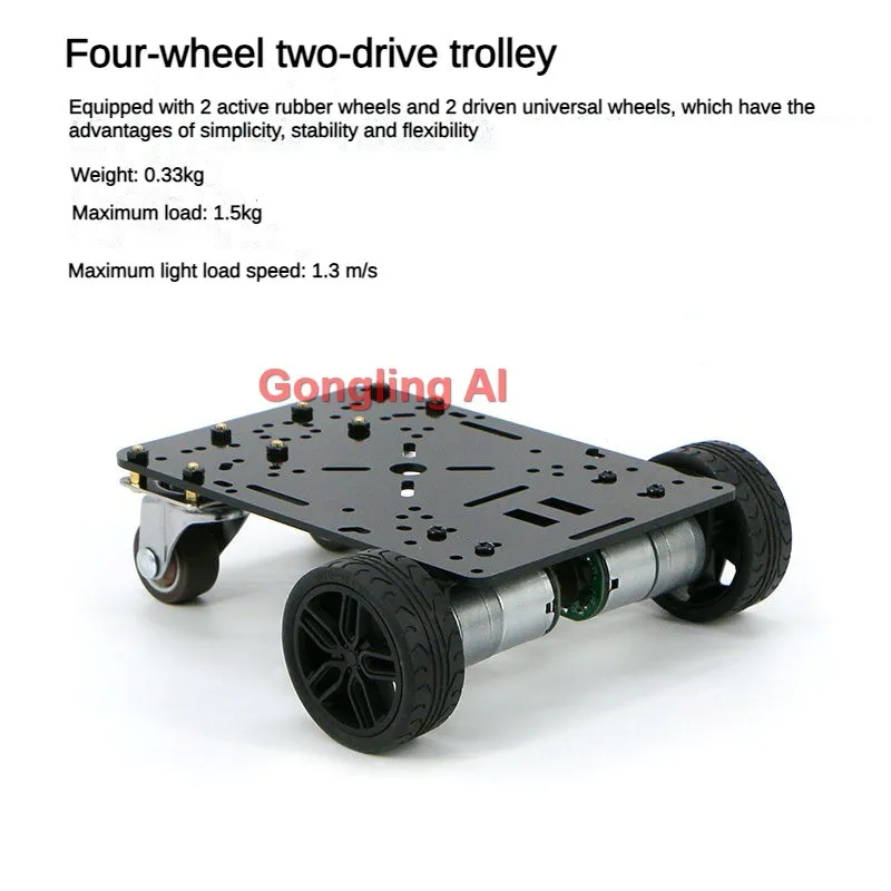 2WD 3WD 4WD Alle Arten von Fahrzeugchassis 310 Encoder-Motor – Bild 2