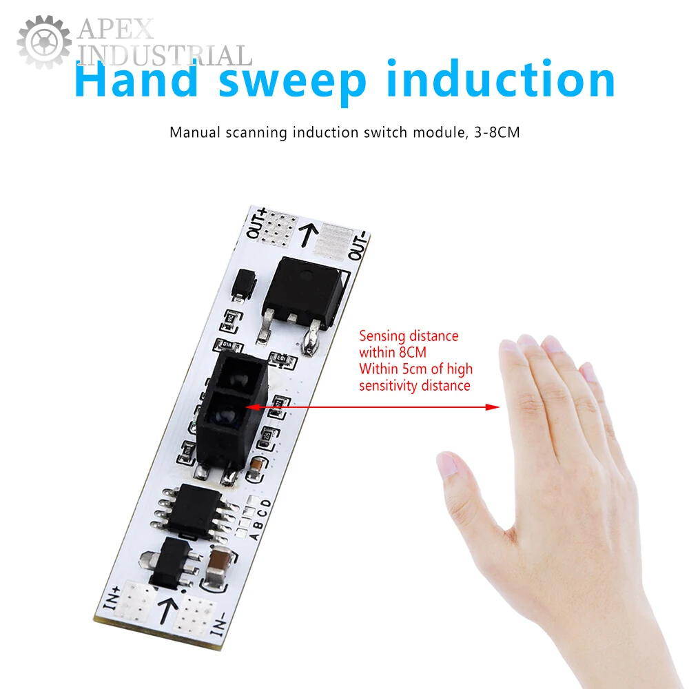 36 W 120 W XK-GK-4010 Short Distance Scan Sensor 6 in 1 Sweep Hand Sensor Schalter Konstantspannung