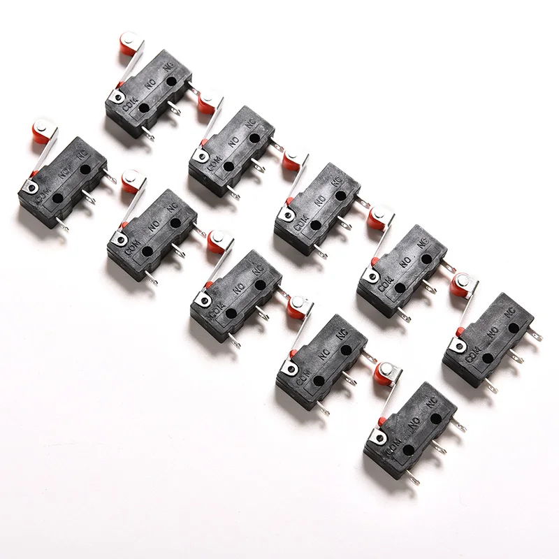 [Neu] 10 Stück Mikro-Rollenhebelarm-Endschalter KW12-3 – Bild 2
