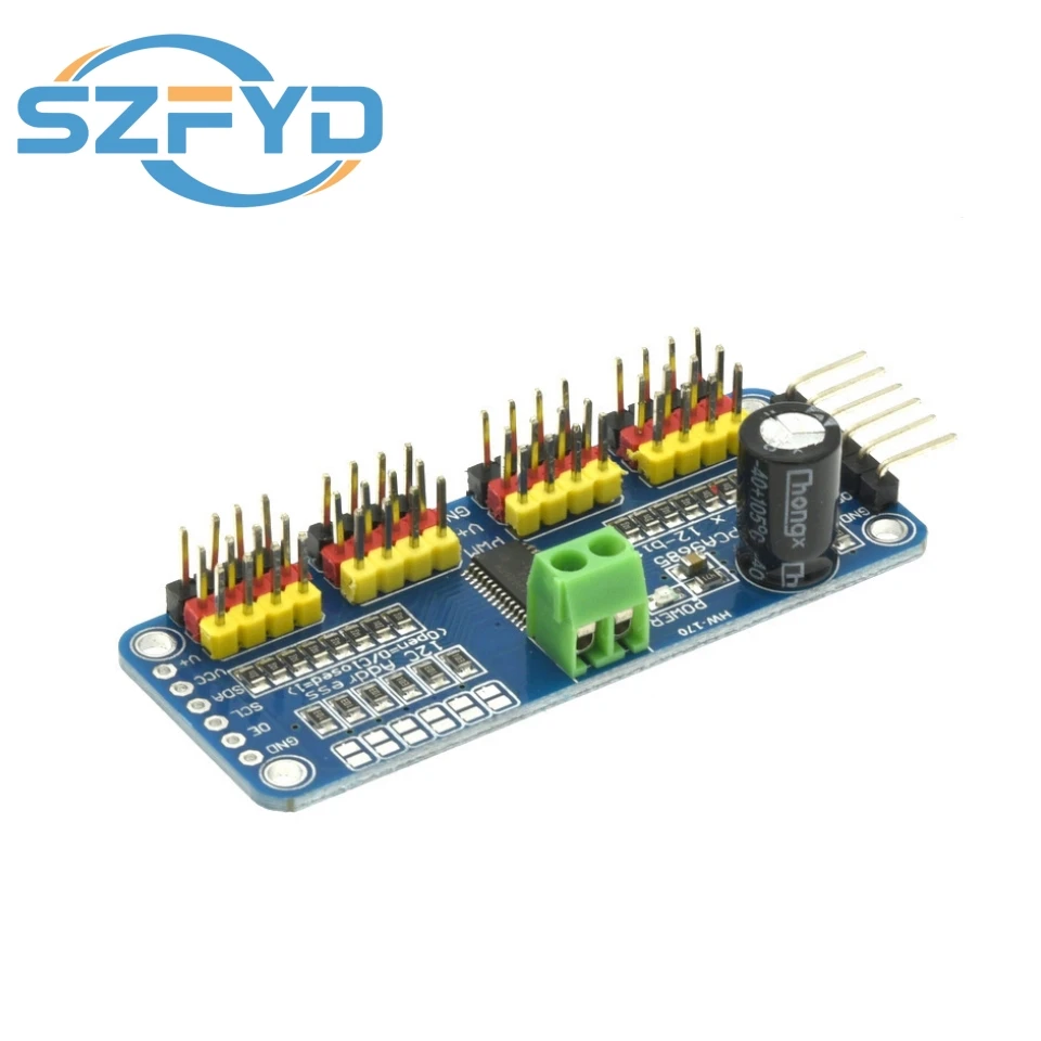 16-Kanal 12-Bit PWM Servo Shield Treiber I2C Schnittstelle PCA9685 – Bild 4
