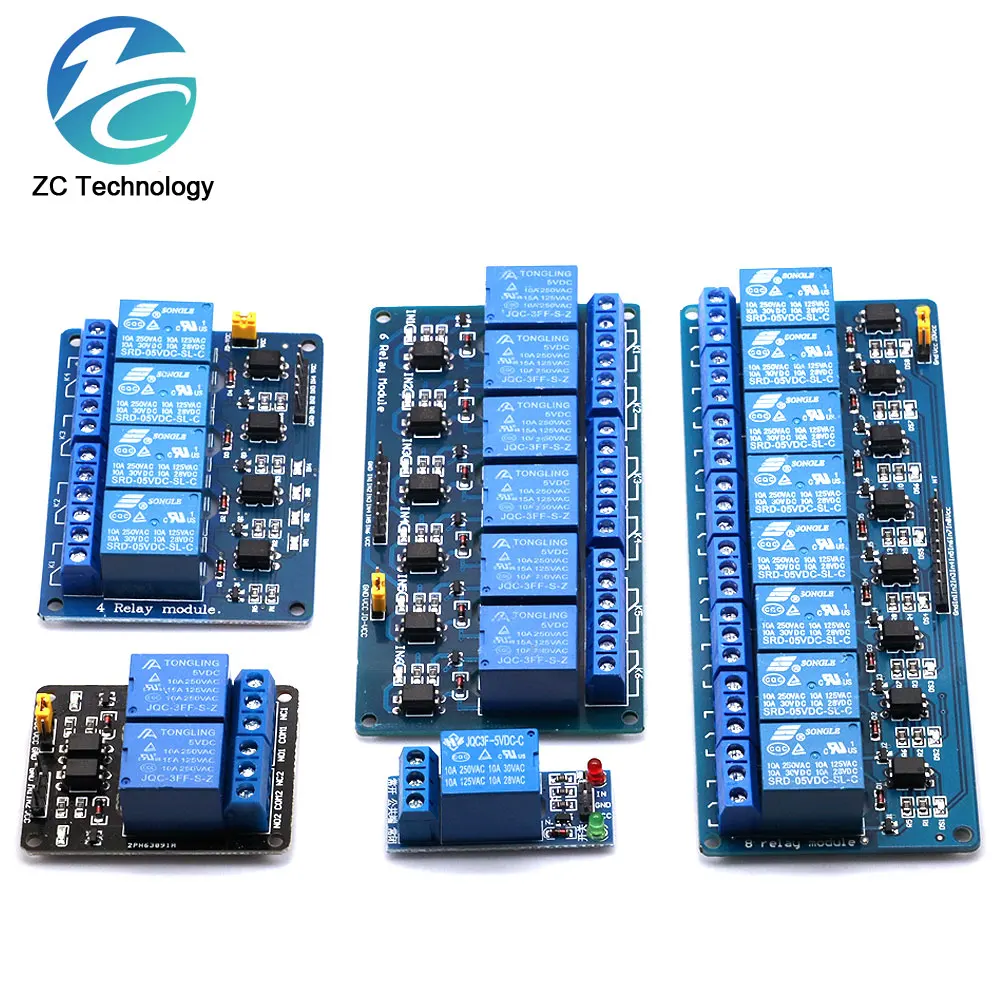 5V 12V 1 2 4 6 8-Kanal-Relaismodul mit Optokoppler. Relais ausgang 1 2 4 6 8-Wege-Relaismodul für Arduino