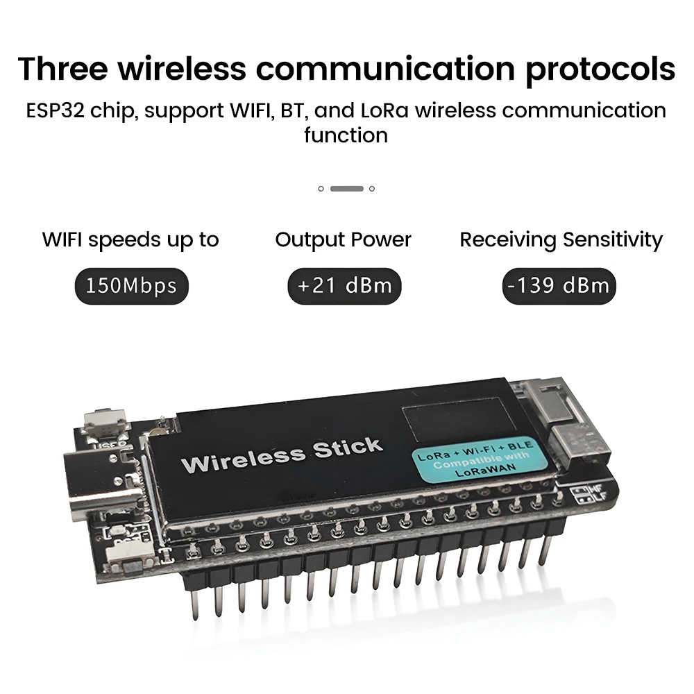 ESP32-S3 Wireless Stick V3 433-510 MHz/863-928 MHz LoRa WIFI Bluetooth-Entwicklungsboard mit 0,49 Zoll