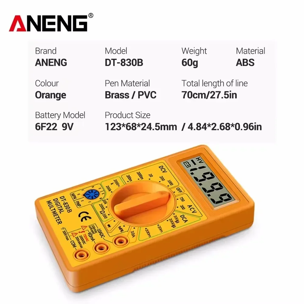 DT-832 Digital Professional Multimeter Elektrische Voltmeter – Bild 6