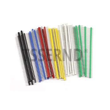 40 Pin Zerbrechliche Pin Header 2,54mm Einreihige Stecker Header Connector Kit PCB Pin Streifen (30 Stück)
