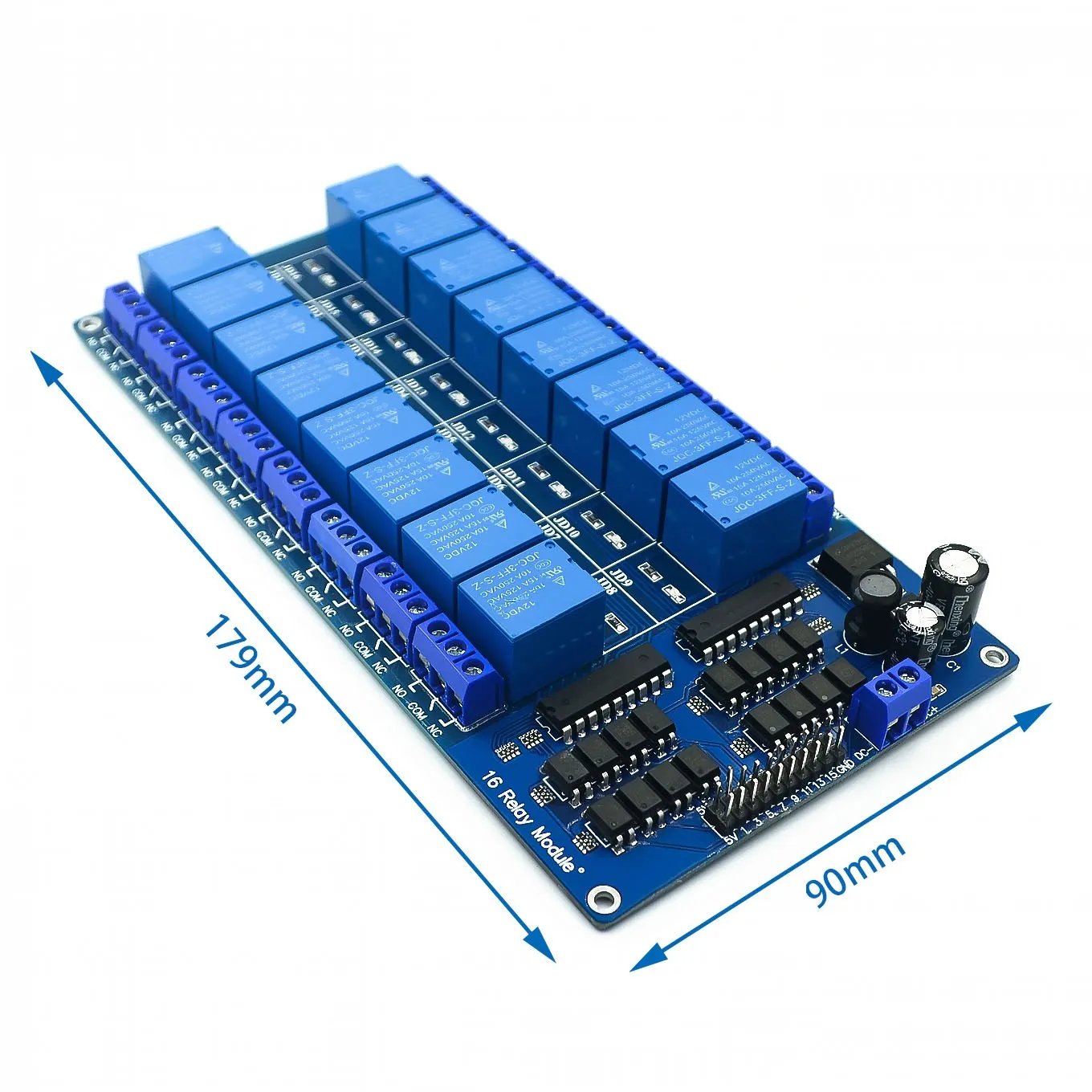 5V 12V 16-Kanal-Relaismodul für Arduino ARM PIC AVR DSP Elektronisches – Bild 3