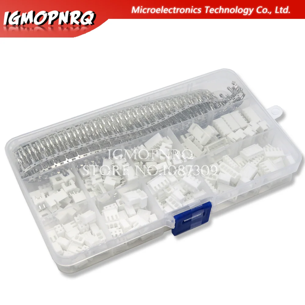 XH 2,54 2p 3p 4p 5 pin 2,54mm Pitch Terminal Kit/Gehäuse/pin Header JST Stecker Draht Anschlüsse (560 Stück)