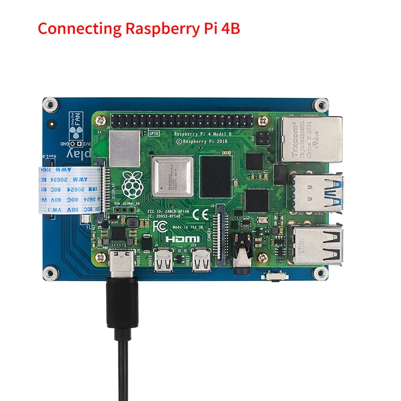 4,3-Zoll-DSI-Touchscreen für Raspberry Pi 5 4B 3B+ 3B Kapazitives – Bild 3