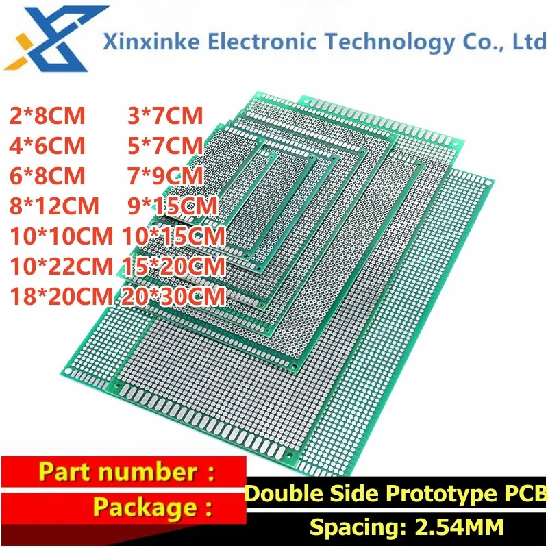 8*12CM 8x12cm Doppel Seite Platine PCD Prototyp PCB DIY (5 Stück) – Bild 4