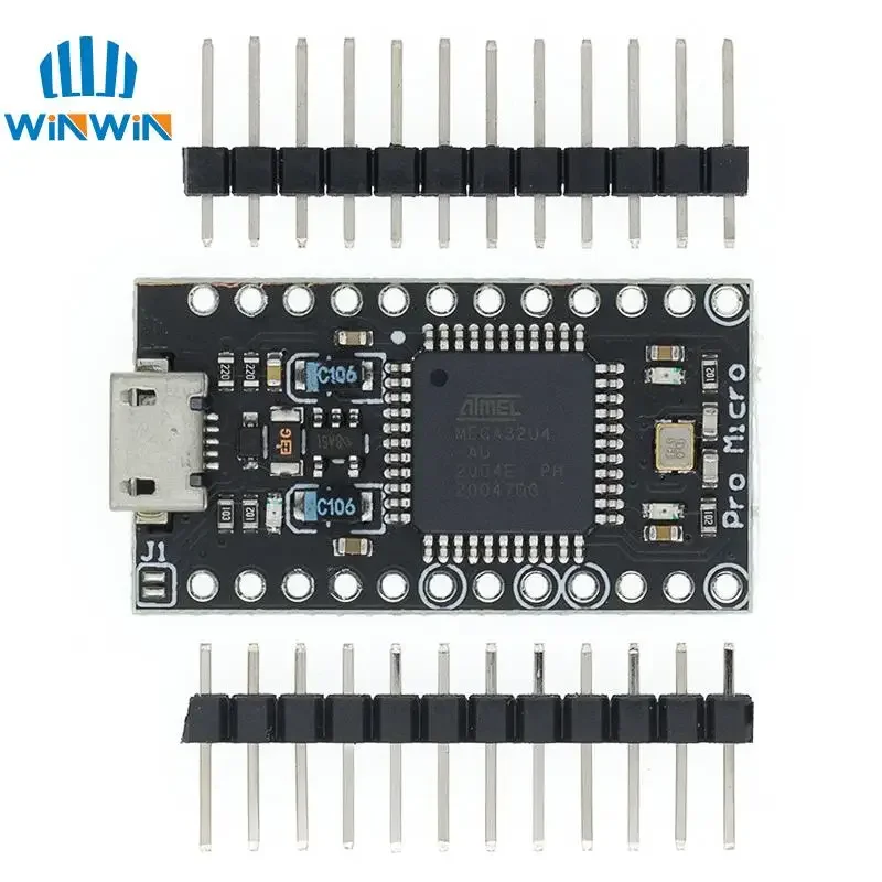 Pro Micro ATMEGA32U4 5V/16MHZ Modul Mit dem Bootloader für Arduino MINI USB/Micro USB/TYPE-C mit 2-reihigem