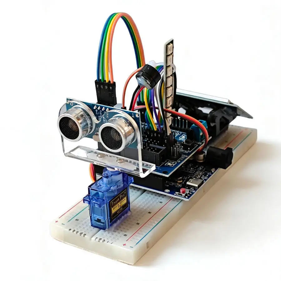 Arduino Analog Radar Ultraschall Simulation Radar DIY Ornament – Bild 2