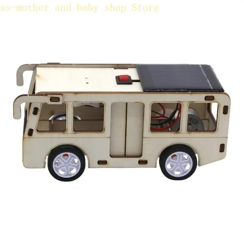 DIY Solarbetriebenes Wissenschafts-Lernspielzeug, Selbstbau-Bus-Modell, STEM-Lernbausatz, Geschenk