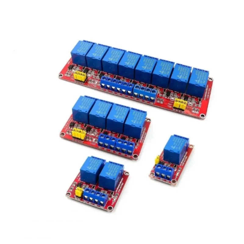 1 2 4 8 Kanal 5V 12V 24V Relaismodul Board Shield mit Optokoppler-Unterstützung High- und Low-Level-Trigger
