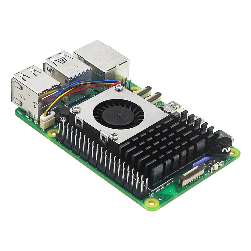 Raspberry Pi 5, aktiver Kühler, Aluminium-Kühlkörper, PWM-Lüfter – Bild 3